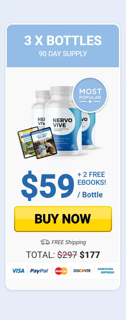 Nervovive™ 3 bottles pricing